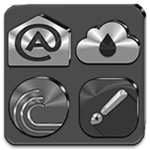 Logo of Black, Silver & Grey Icon Pack android Application 